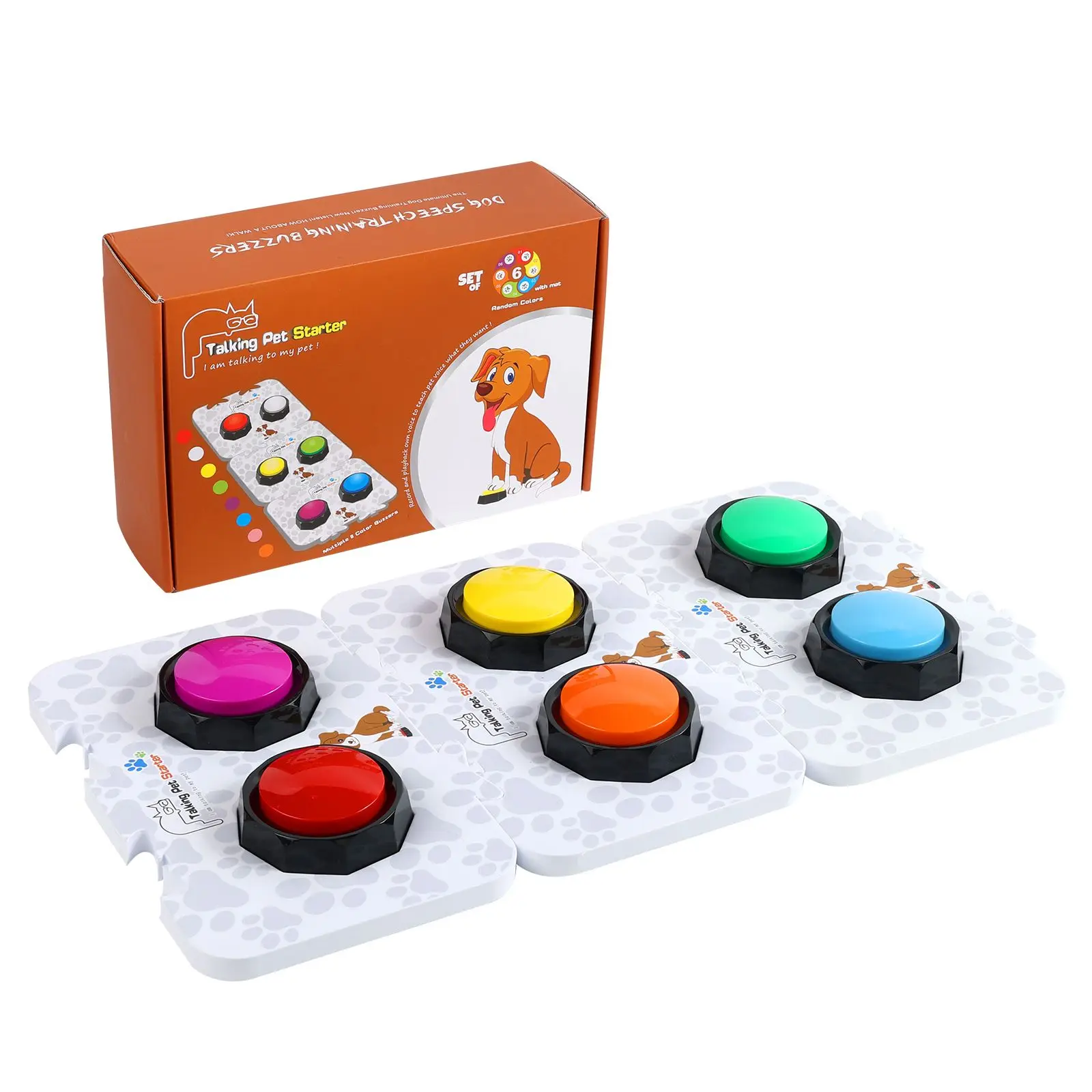 

Dog Voice Button Pet Communication Voice Training Toy Anti Slip Pad Sticker
