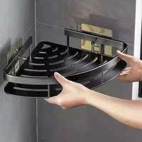 HOT 2025 New Bathroom Shelf Makeup Storage Organizer Shampoo Rack Shower Shelf Bathroom Accessories No Drill Wall Shelf 1