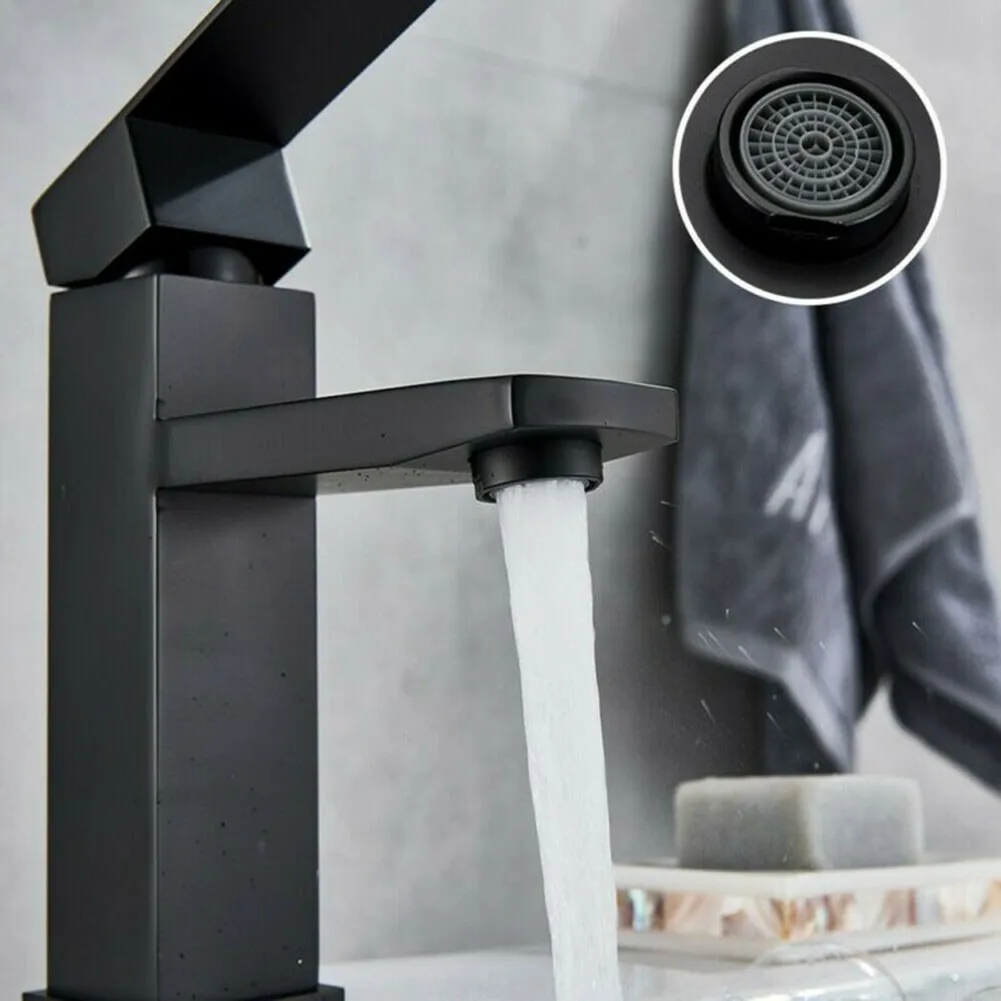 

Bathroom Faucet Cold Hot Water Sink Faucet Single Hole Square Bathroom Tap Basin Mixer Tap Stainless Steel Mono Faucet