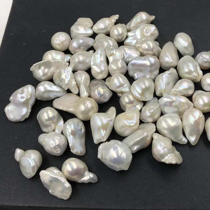 ELEISPL JEWELRY LOts 150g Natural Colors Baroque Pearls 15-25mm Undrilled White Loose Beads #22010456-2