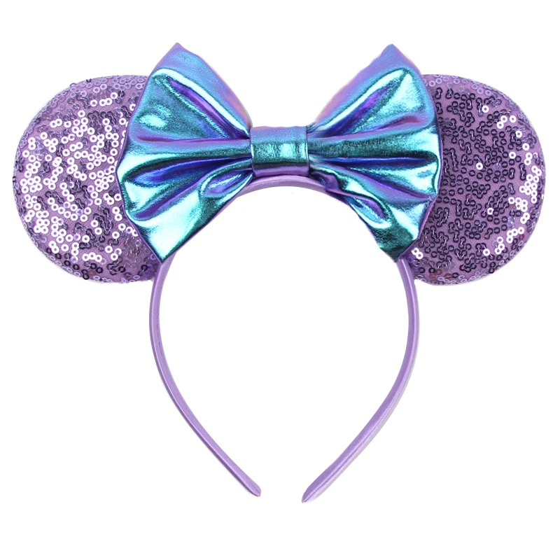 Klassische Maus Ohren Stirnband Für Frauen Mädchen Festival Party Prinzessin Haarband Kinder Pailletten Bogen Weibliche Nette Neue Haar Zubehör – Detail 8