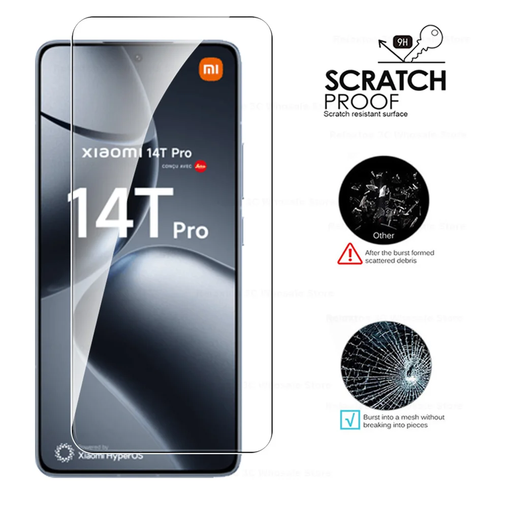 Screen Protector 3PCS Protective Glass Case For Xiaomi 14T Pro Tempered Glass Xiaomi14TPro 15 14 T Xiaomi14T 14TPro 15T Pro Screen Protector Film