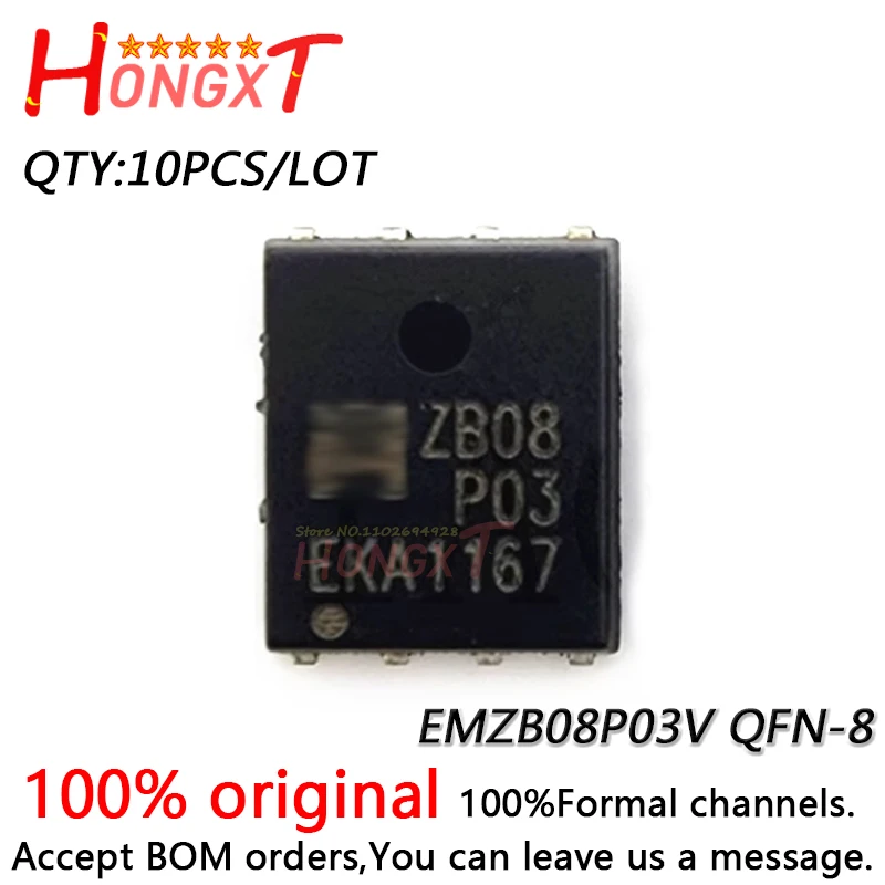 

10PCS 100% NEW EMZB08P03V QFN-8.