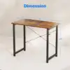 32 inch Small Computer Desk for Small Space, Modern Simple Style Desk , Sturdy Student Writing Desk, Gift for , Vintage 3