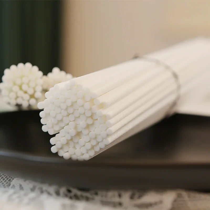 

500pcs D4mm L10-40cm White Rattan Sticks Essential oil Reed Diffuser Stick Aromatherapy Accessories Home Fragrance Air Freshener