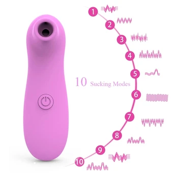 Nipple Sucking Vibrators for Woman Breast Massager Clitoris Stimulate Tongue Sucker Vibrator Oral Sex Toys for Women 3