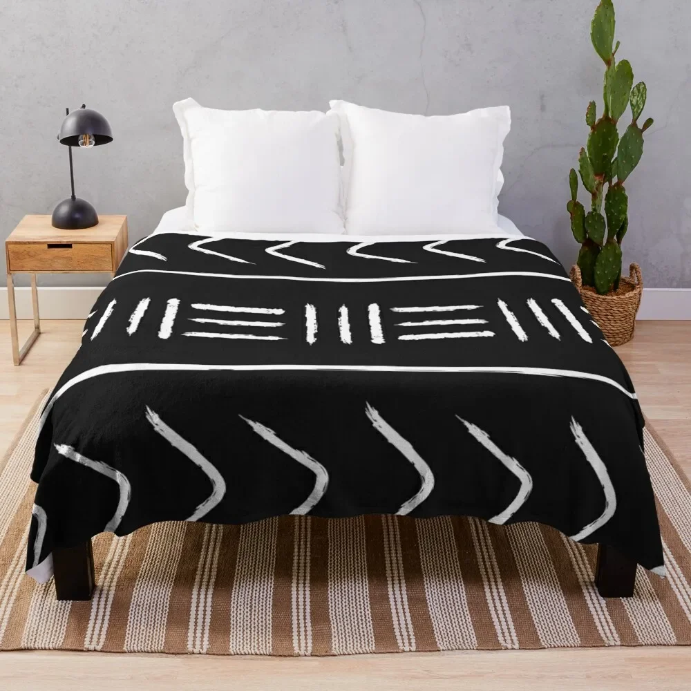 

Black mudcloth - pillow version Throw Blanket christmas gifts Cute Plaid Flannel Beautifuls Blankets