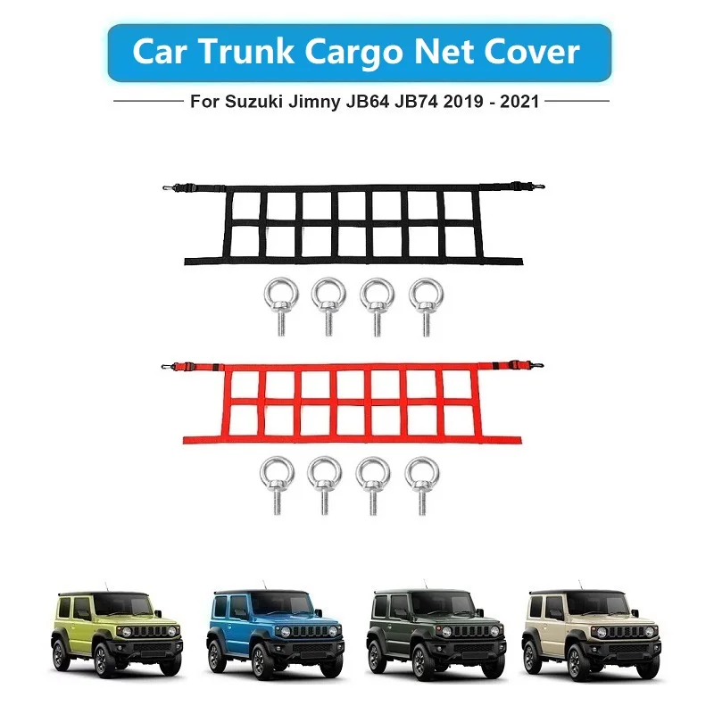 

Car Trunk Cargo Net Cover Storage Bag Multifunction Stowing Tidying For Suzuki Jimny 2019+ Organizer Accessories