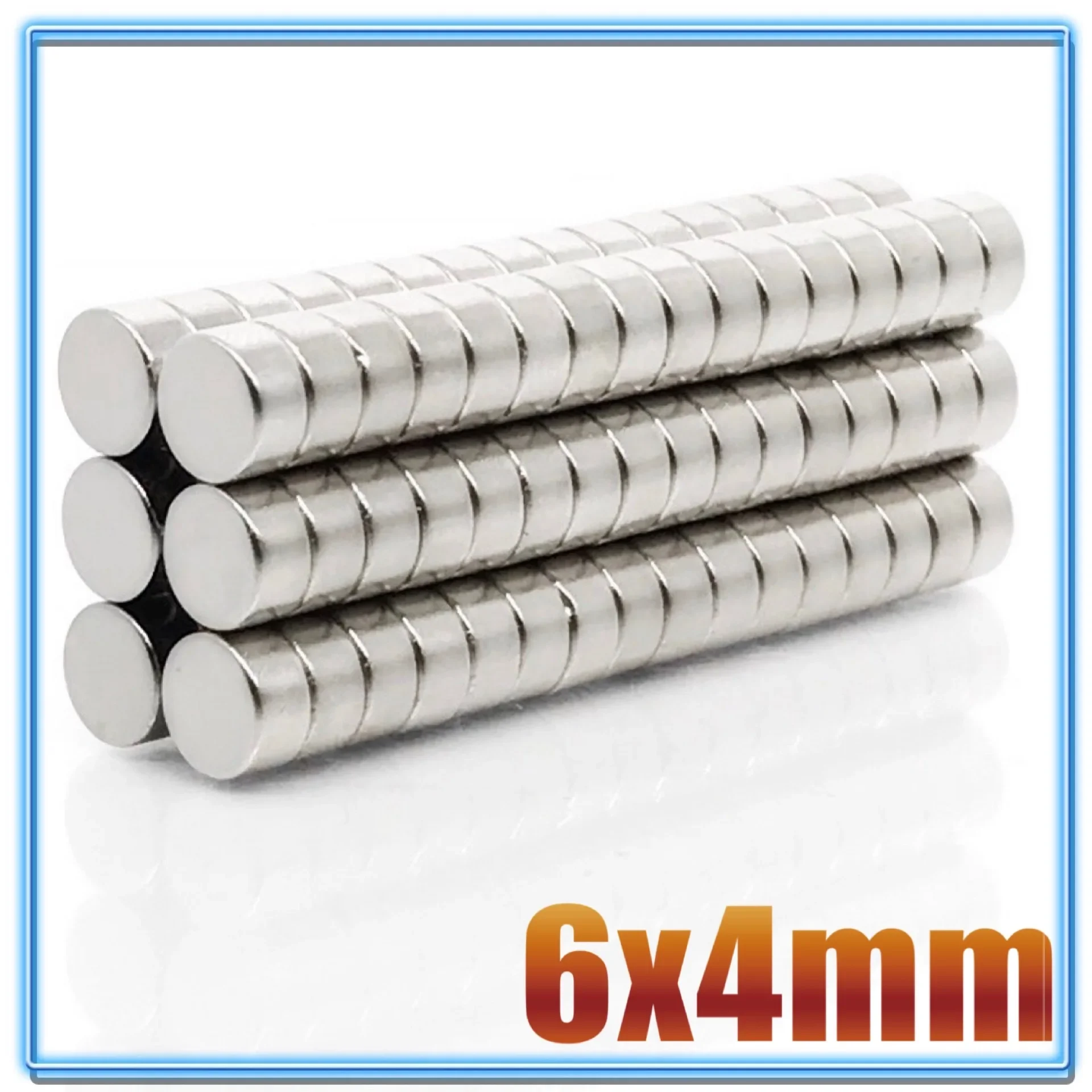 100Pcs Mini Kleine N35 Ronde Magneet 6X1 6X2 6X3 6X4 6X10 6X20 Mm Neodymium Magneet Permanente Ndfeb Super Sterke Krachtige Magneten