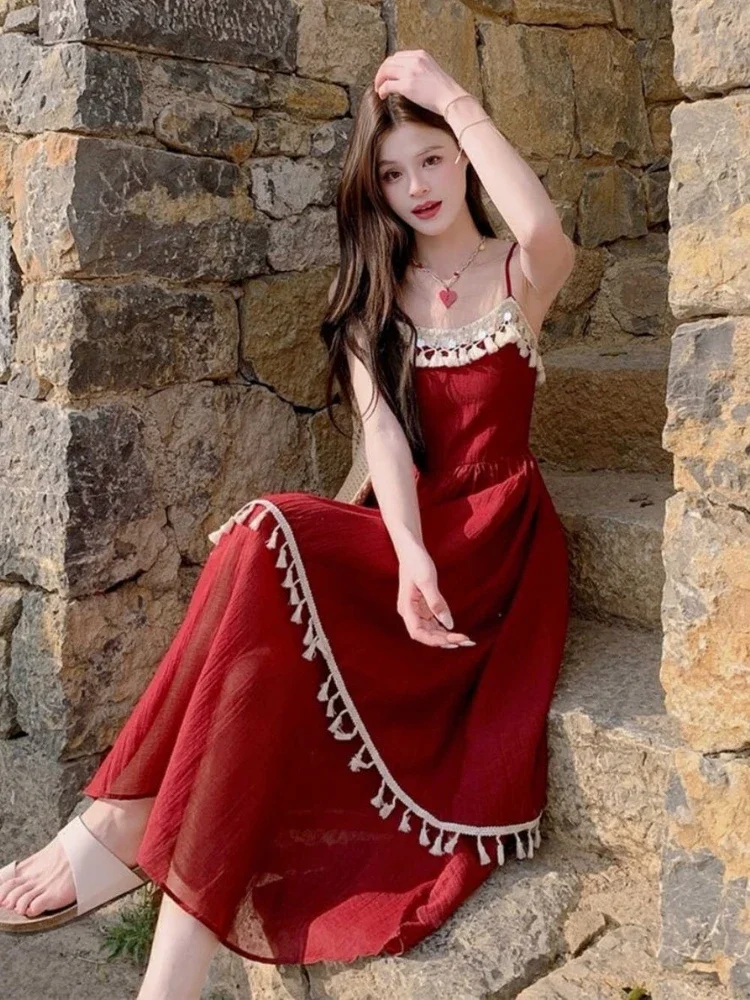 Sleeveless Women's Dresses Boho Maxi Sundress Long Female