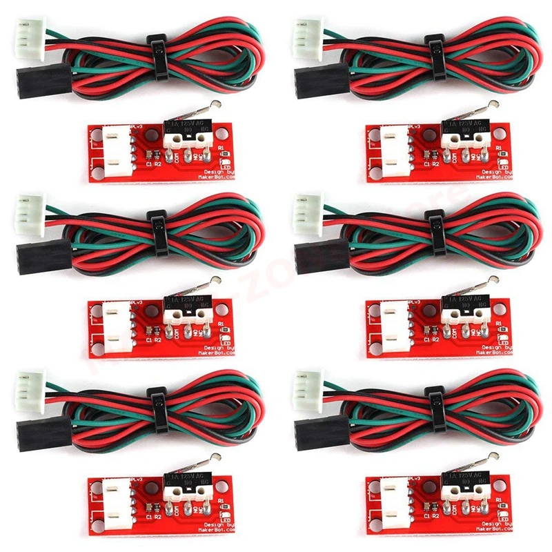 6Pcs Finecorsa Endstop Meccanico Con Cavo Per Stampante 3D Reprap Prusa Mendel Cnc Per Arduino Mega 2560 Rampe 1.4