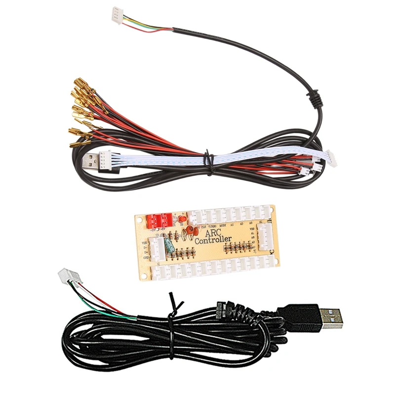 Fai Da Te Arcade Joystick Circuit Board Pc Joystick Control Gioco Per Computer Usb Smart Card Chip Console Di Gioco Accessori Encoder