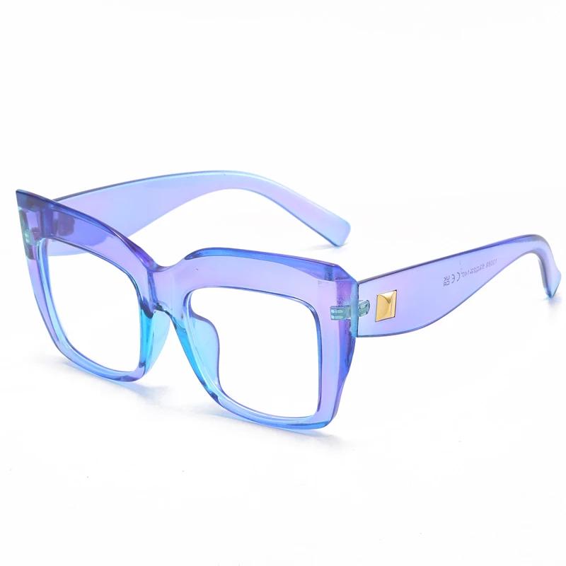  GentleMaker Oversized Blue Light Glasses for Women Fashion  Square Thick Non-Prescription Computer Eyewear(Black) : Health & Household