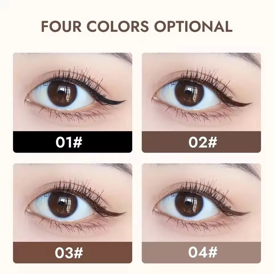 Slim eyeliner is waterproof, sweat-proof, long-lasting and non-smudged. Newbie brown eyeliner liquid pen 4