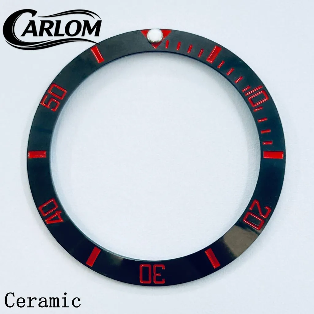Black Blue Green Gray Ceramic Aluminium Sloping Bezel Insert