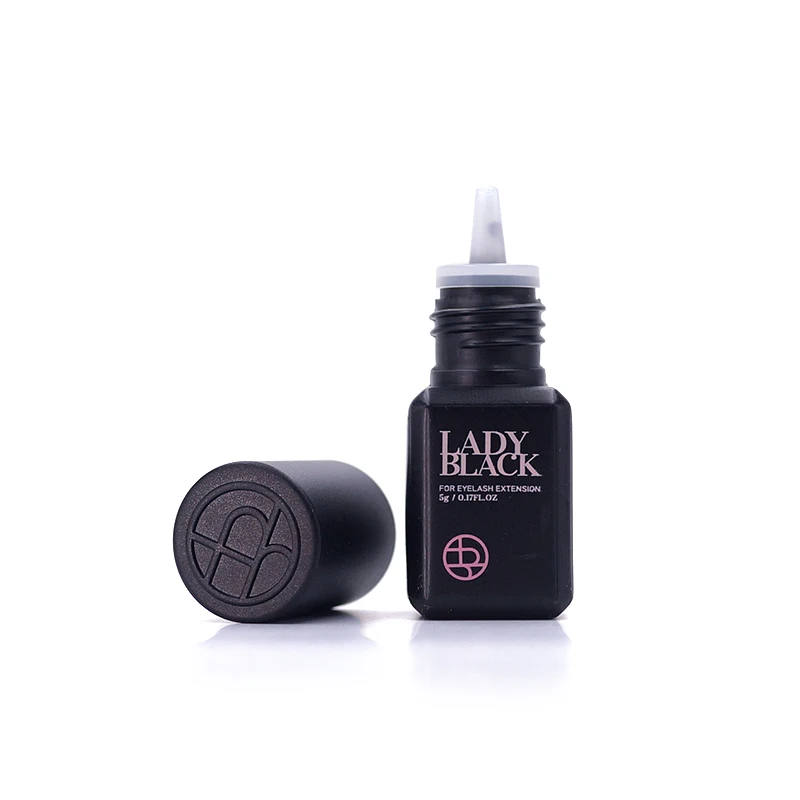 5ml Korea Original Sky Glue Lady Black Powerful Lash Glue for Eyelash Extensions Low Irritation 3-4 Second Fast Drying Black Cap 4