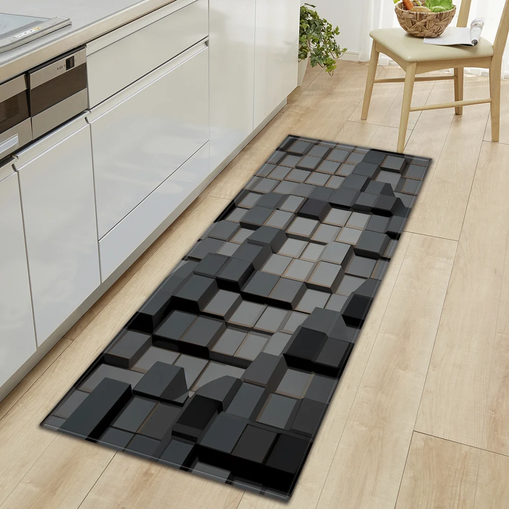 

Modern Kitchen Mat Bathroom Entrance Doormat Living Room House Decoration Carpet Hallway Floor Bedroom Custom Non-Slip Foot Rug