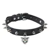 Goth Punk Spike Rivet Choker Collar For Women Steampunk Cat Head Necklace Emo Neck Strap Cosplay Chocker Gothic Accessories