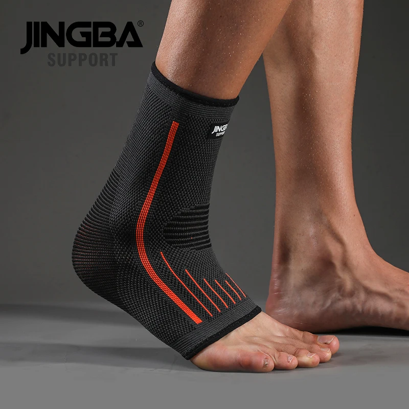 3D Compression Nylon Strap Belt Ankle Protector Football Ankle Support Basketball Brace Protective 1 PCS JINGBA SUPPORT ankle support