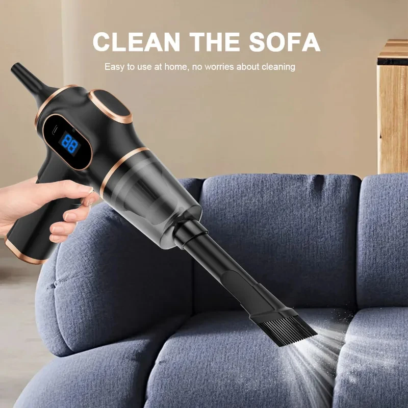 NEW ABS Mini Wireless Car Vacuum Cleaner High Power Portable Handheld Vacuum for Home Sofa Carpet Office Cleaning 2