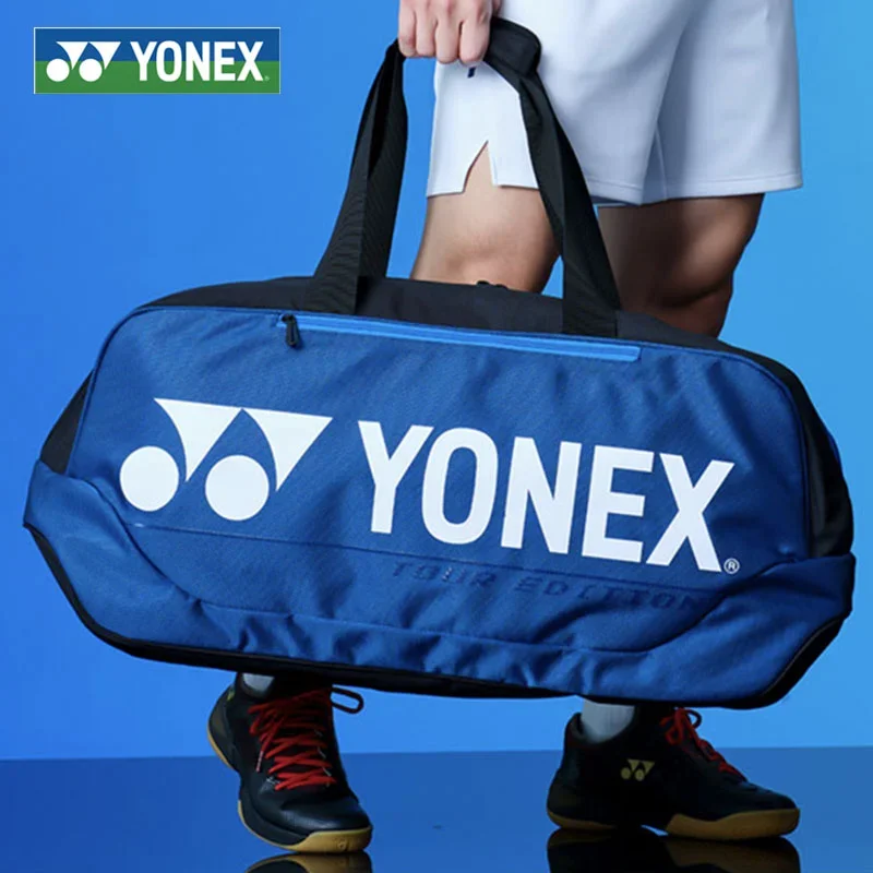 YONEX Badminton Tennis Bag Backpack Square Bag Unisex 6-pack Large Capacity Competition Strap Independent Shoe Compartment