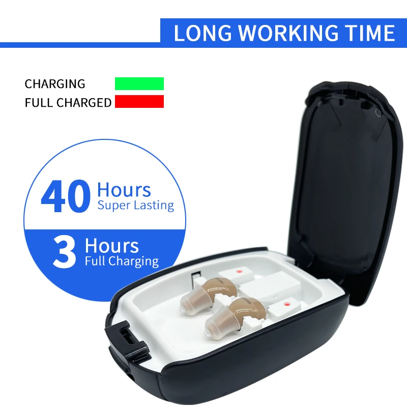 Intelligent Digital Hearing Aid Rechargeable Sound Amplifiers Wireless Ear Aids for the elderly Adjustable hearing aid 4