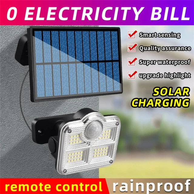 Farola Solar con Sensor de movimiento para exteriores, lámpara LED de pared  impermeable con 3 modos de iluminación, plegable, para jardín, patio  trasero - AliExpress