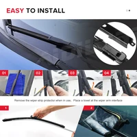 Wiper Front & Rear Wiper Blades Set For Nissan Qashqai J10 2006 2007 2008 2009 2010 2011 2012 2013 Windshield Wiper 24"+15"12" 2