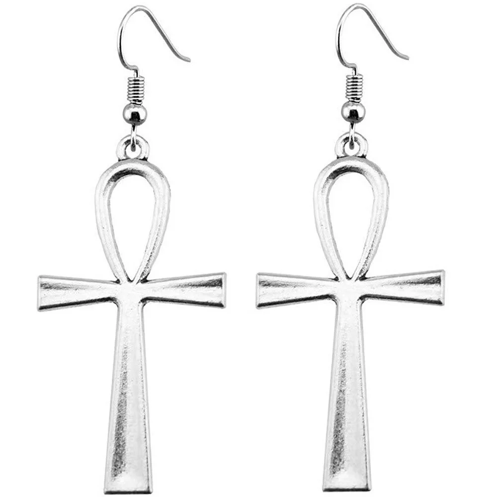 Ciondolo Ankh Egiziano In Argento - Croce Della Vita Con Collana Cordino Nero 5,2 Cm - Artigianato Italiano - Foto 4