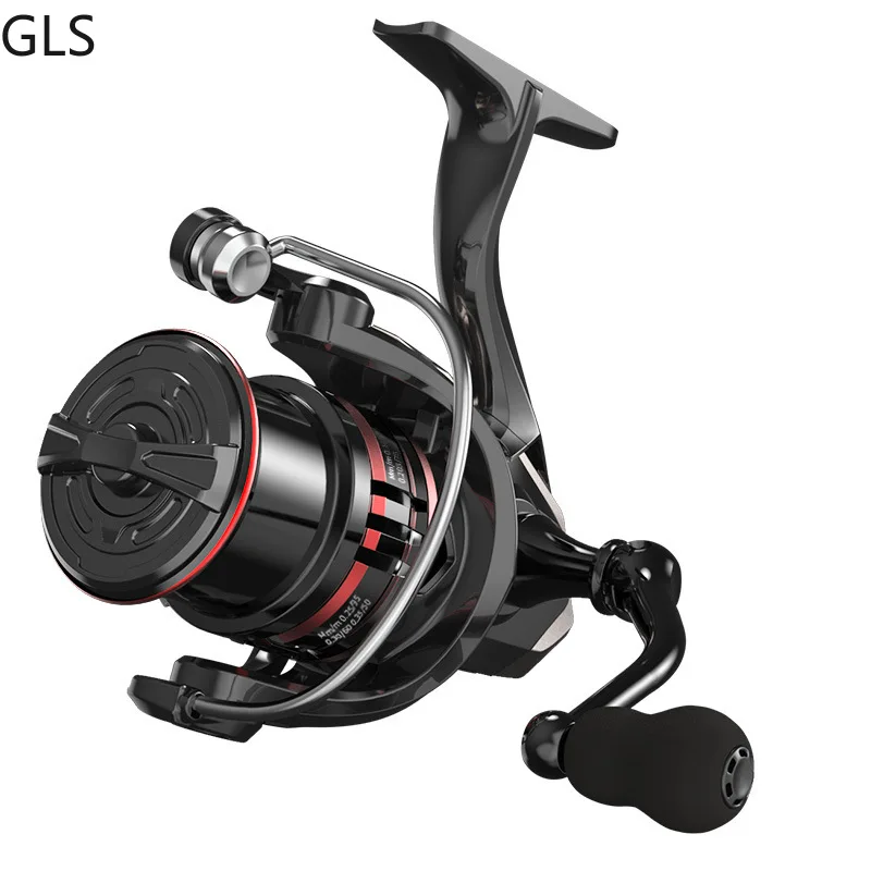 GLS Left/Right Interchangeable Spinning Fishing Reel 5.2:1 Gear Ratio Metal Bearing Fishing Wheel Double rocker baitcasting reel