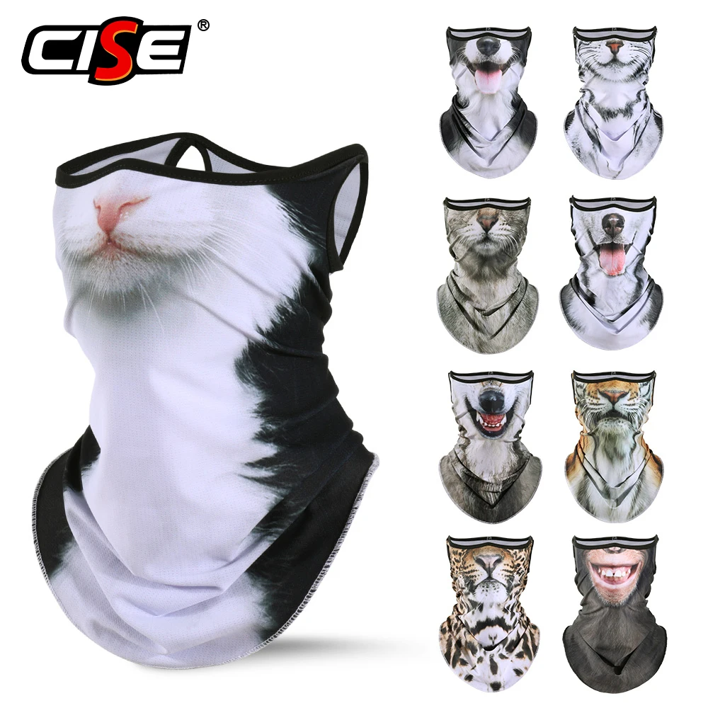 

Hanging Ear Motorcycle Balaclava Animals Face Mask Breathable Windproof Scarf Outdoor Cycling Motocross Riding Sport Equipment