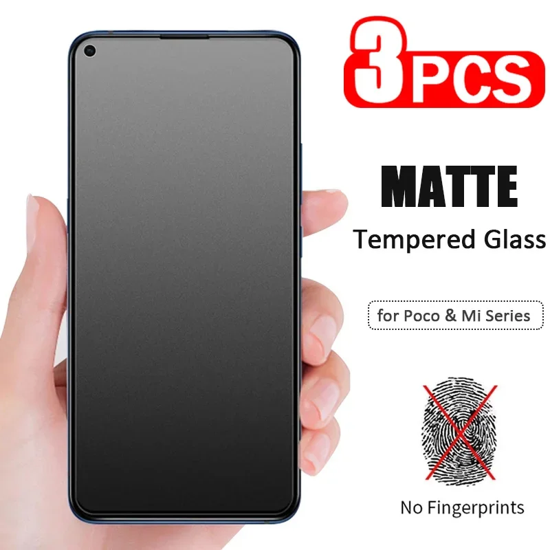 

3PCS Matte Tempered Glass for Xiaomi Mi 12T 11T Pro Screen Protector for Xiaomi Mi 11 Lite 5G NE 10T Pro 5G Glass