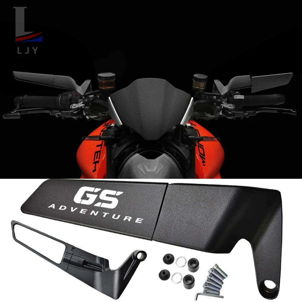 오토바이 미러 스텔스 윙렛 미러 캡, BMW R1200GS R1250GS R 1200 1250 GS 어드벤처 GSA G310GS F750GS 용