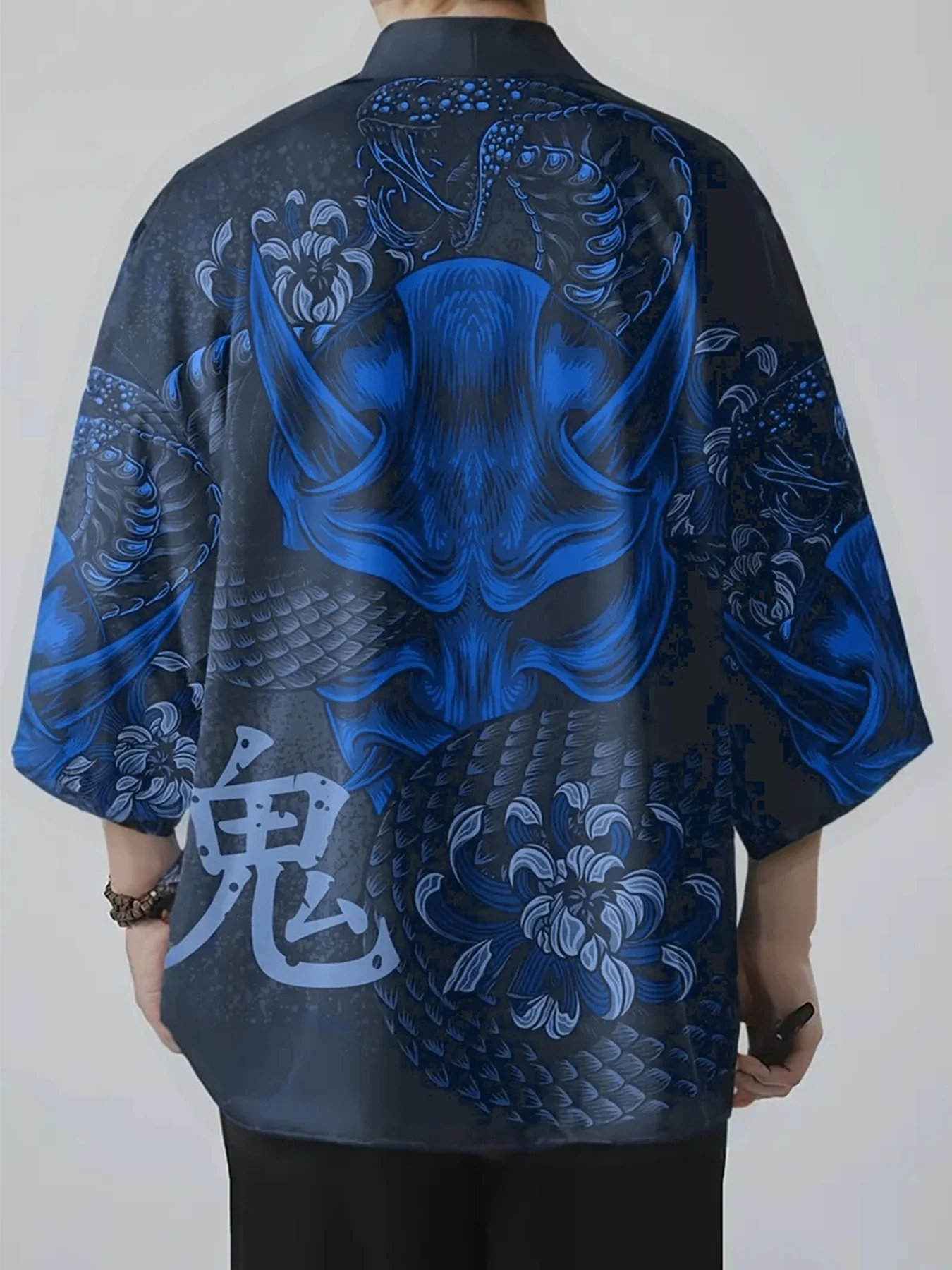 Japanese Kimono Snake Demon kimono men Women Haori Yukata Cosplay Traditional Clothing