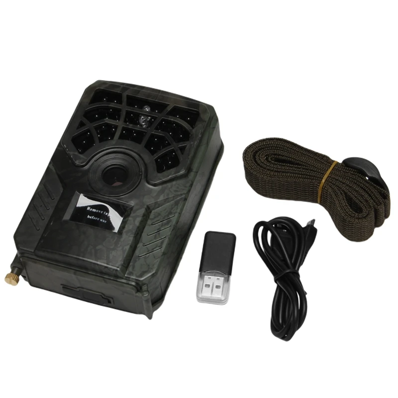 

PR300C Hunting Camera 12MP 120 Degrees Sensor Wide Angle Infrared Night Vision Wildlife Trail Thermal Imager Video Cam