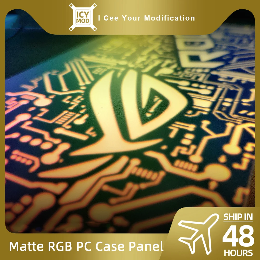 Personalizável Matte Painel de Iluminação Fosco Pintura Sudário Argb Gpu Backplate Faça Você Mesmo pc Case Placa Mod Aura Sync Carbinet Capa 5v