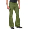 2024 New Fashion Men's Retro Flare Pants, Solid Color Mid-Rise Trousers Casual Classic 70s Bell Bottom 6