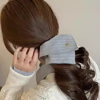 Korean Large Square Scrunchies Hair Rope Elastic Hair Band Square Headrope Intestine Hair Band Low Temperament Ponytail Headband - Image 5