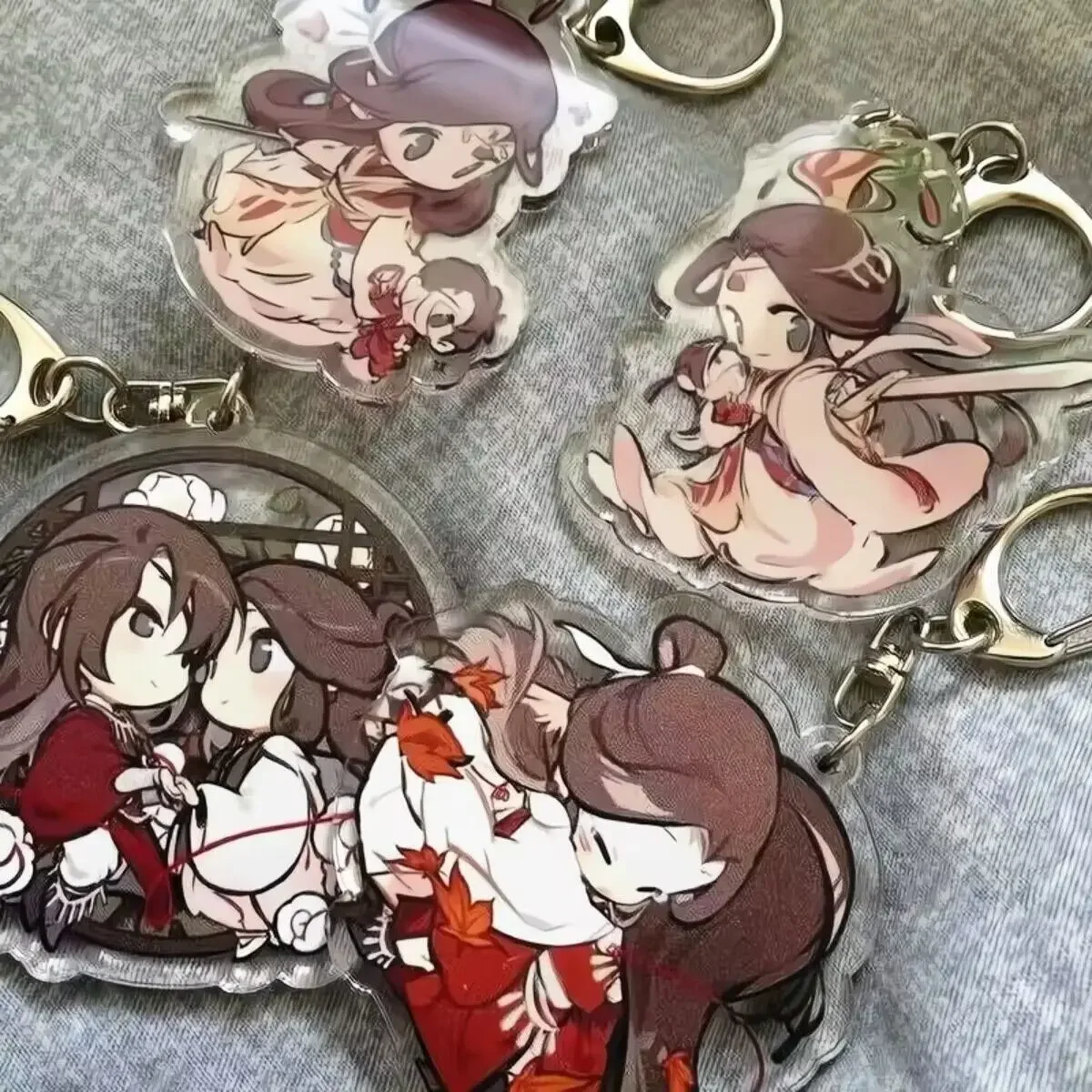 Anime Tian Guan Ci Fu brelok Hua Cheng Xie Lian Cosplay urocza torba wisiorek błogosławieństwo niebios zabawki z kreskówek brelok samochodowy