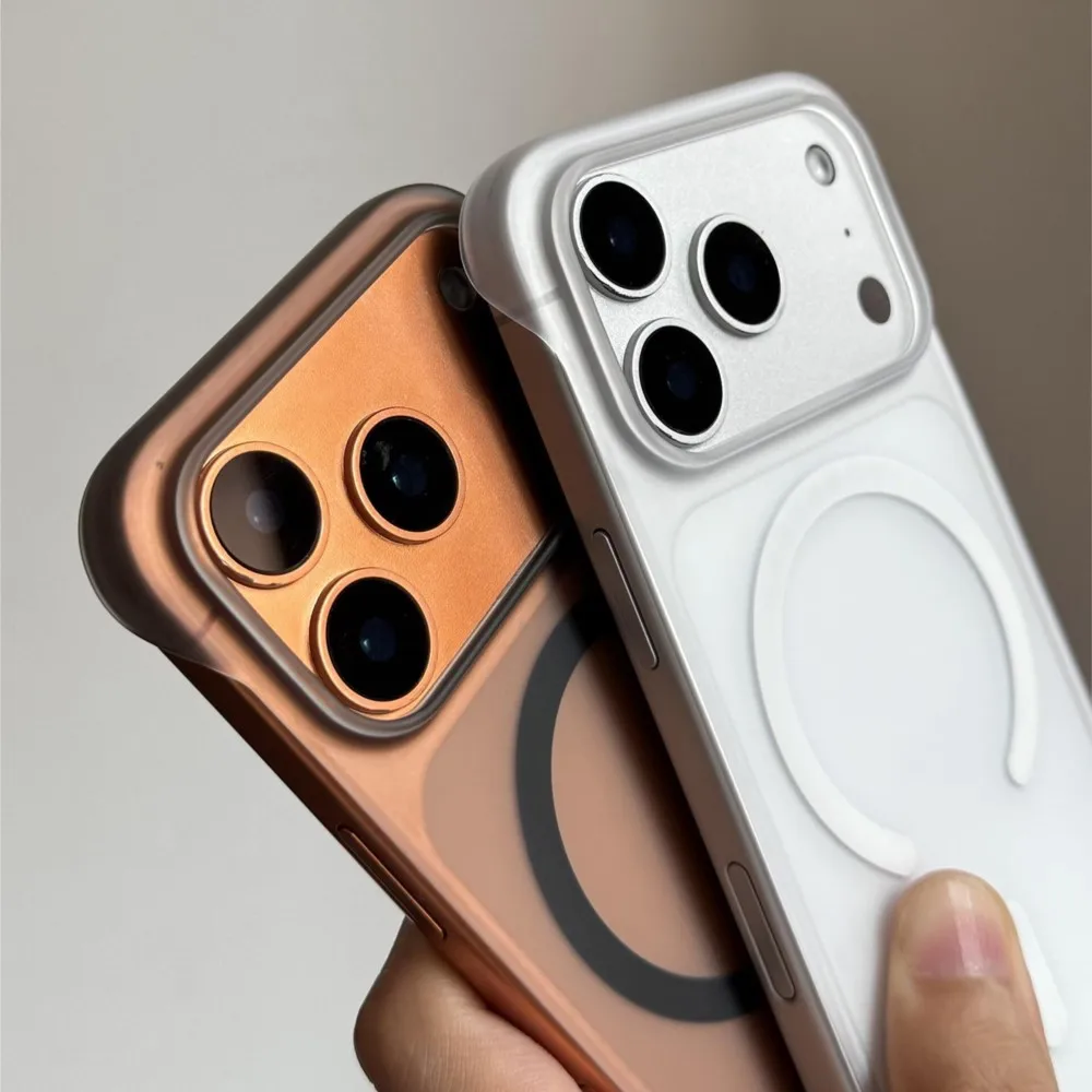 Ultra Thin Matte Frameless Magnetic Case with Magsafe Wireless Charging Compatibility