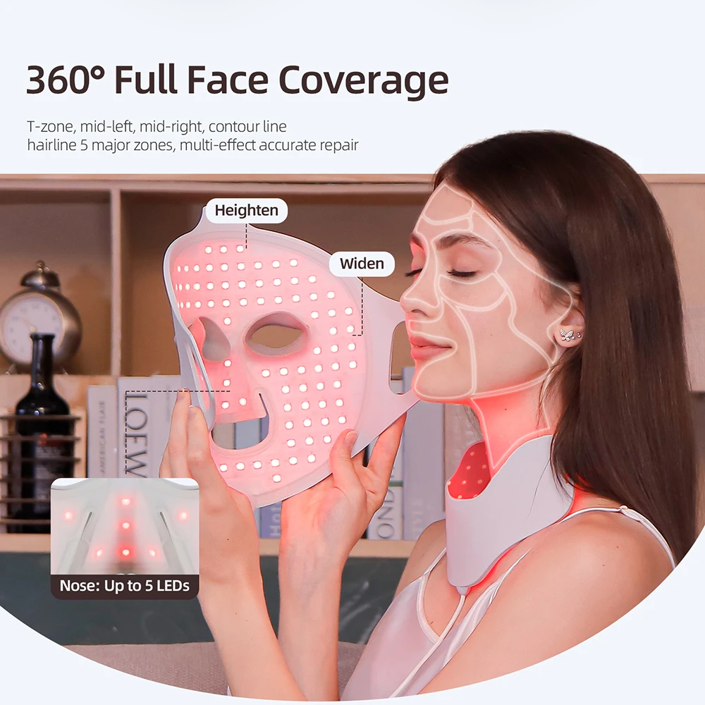 7 Colors Light Led Facial Mask Photon Therapy Face Mask Beauty Machine Anti Acne Wrinkle Whitening Spot Removal Skin Care Tools