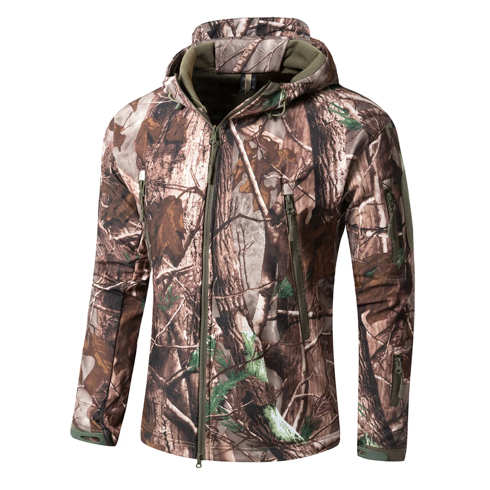 Outdoor TAD Men Military Tactical Hiking Jacket Lurker Shark Skin Softshell Outdoor Hunting Coat Hooded Multicam Camo Outerwear