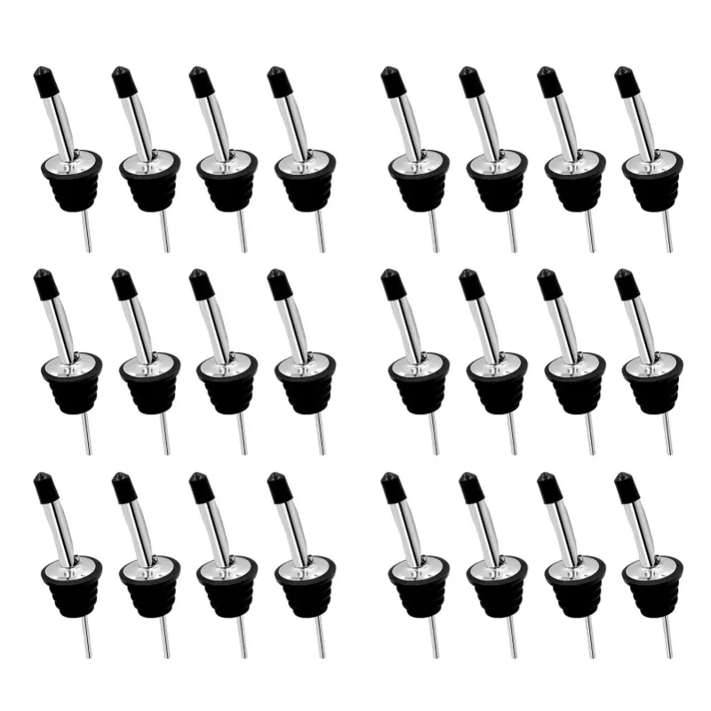 4/8/16/24 Packs Liquor Bottle Pourers for Alcohol Stainless Steal Liquor Bottle Dispensers Speed Pourers for Spirits Bottles wine pourer