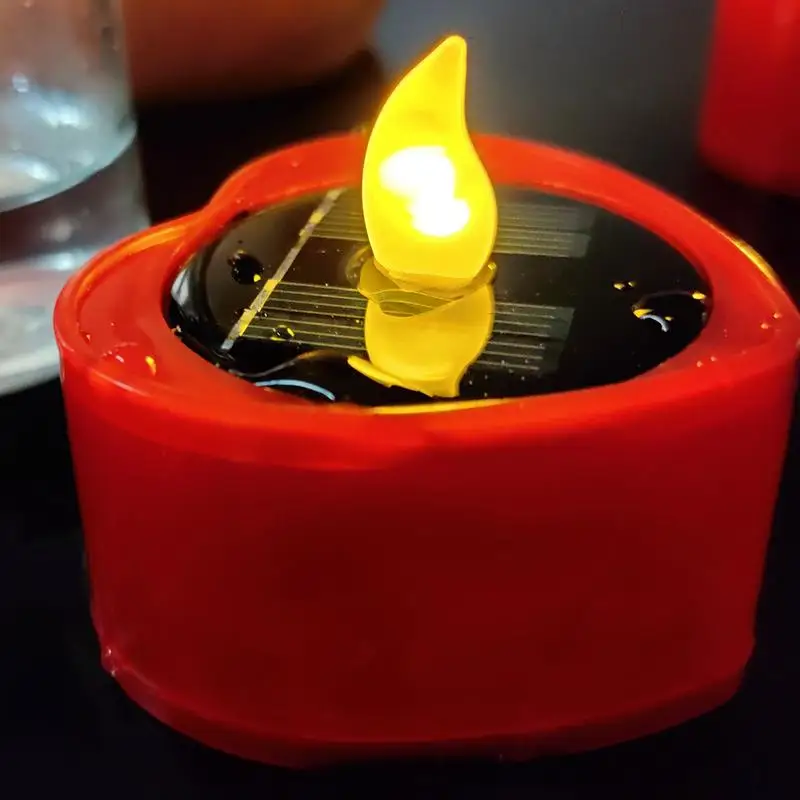 

Solar Lamps Tea Lights LED Candle Light Outdoor Waterproof Electronic Flickering Lighting Garden Wedding Party Decoration