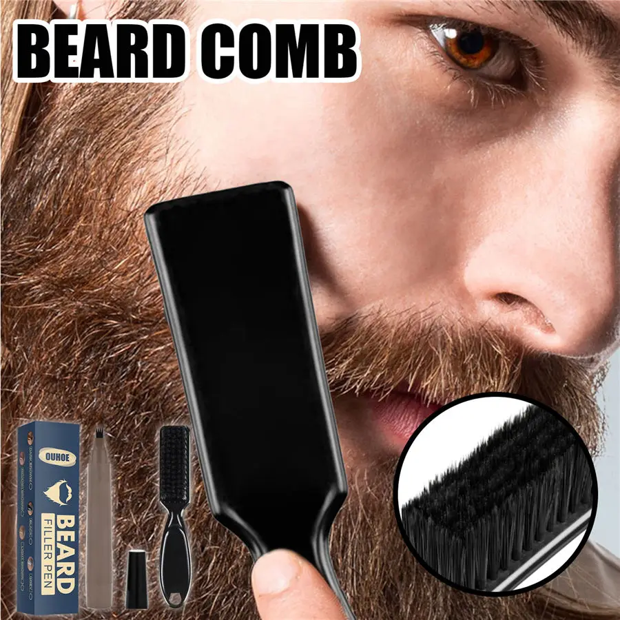 Beard Pencil Filler Filling Pen Kit Barber With Brush Salon Facial Hair Styling Beard Brush Male