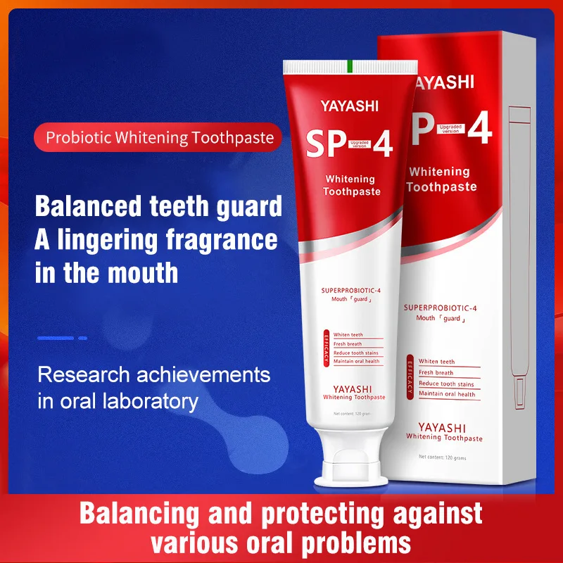 Teeth Whitening Product Teeth Health Product Probiotic Whitening Toothpaste Brightening Stain Removing 120g SP-4 Fresh Breath Enzyme Toothpaste Whitening Teeth