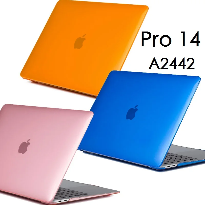 Custodia In Pvc Trasparente Per Macbook Pro 14 M1 Chip A2442 Custodia Per Laptop Custodia Protettiva Rigida Per Macbook Pro 14 2021 Custodia A2442