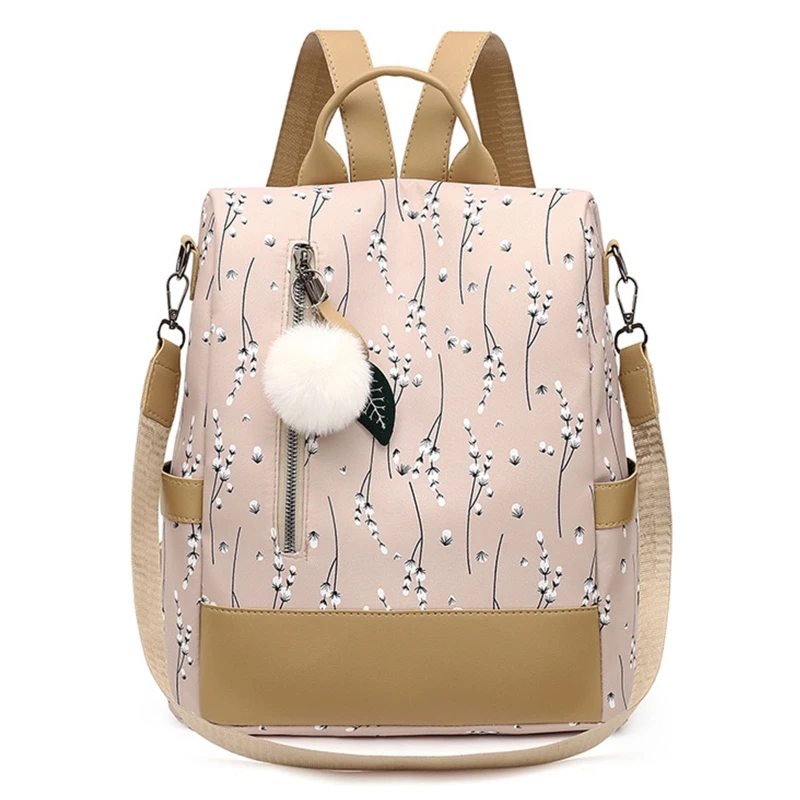Women Backpack Female Teenage Girls School Bags Fashion Flower Print Ladies Travel Daypack Casual Shoulder Bag