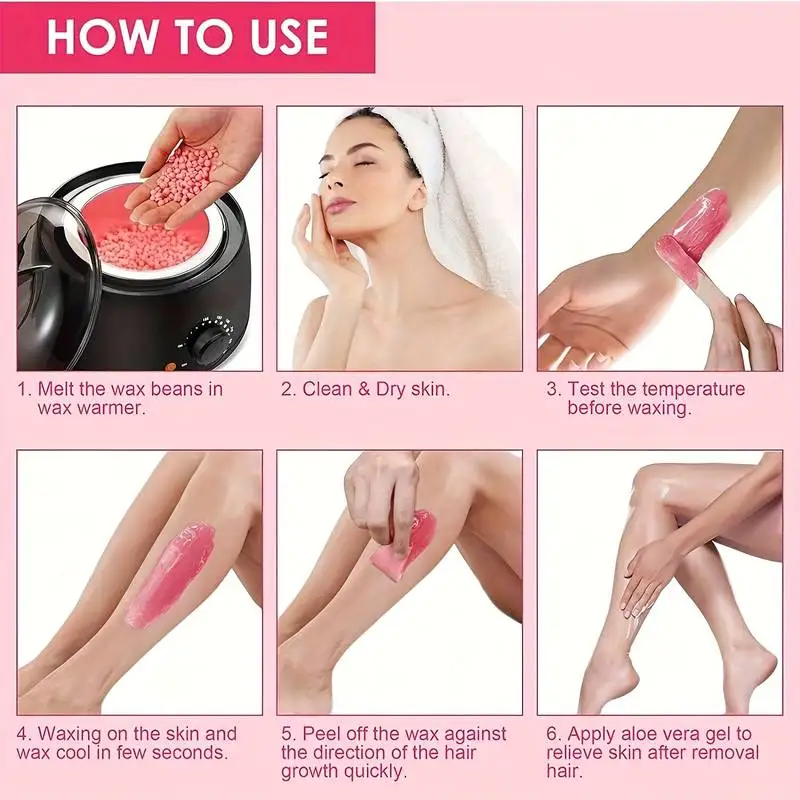 Hard Wax Beans Solid Hair Remover 50g/100g No Strip Depilatory Hot Film Wax Bead Hair Removal for Full Body Bikini Leg Eyebrow