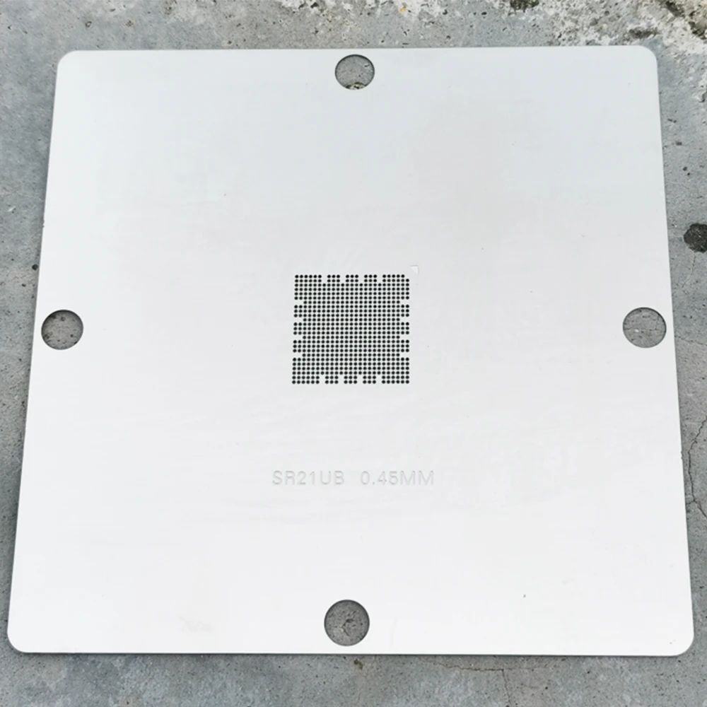 

90x90MM BGA Stencil For SR21UB 0.45MM Chip Planting Ball Steel Mesh Implantation Leaky Ball Stencil